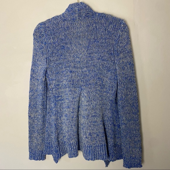 Anthropologie Moth Winnie Wool Blend Open Front Cardigan in Blue size Small - Picture 6 of 7